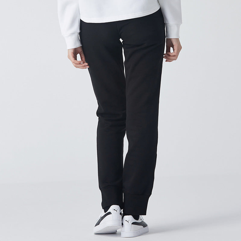 (WMNS) PUMA Essentials Sweatpants 'Black White' 586548-01