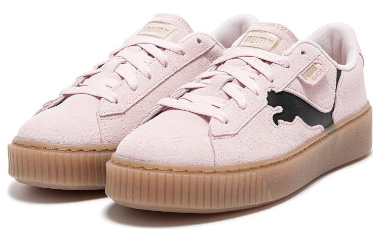 (WMNS) PUMA Suede Platform Shoes 'Pink Black Gum' 397233-05