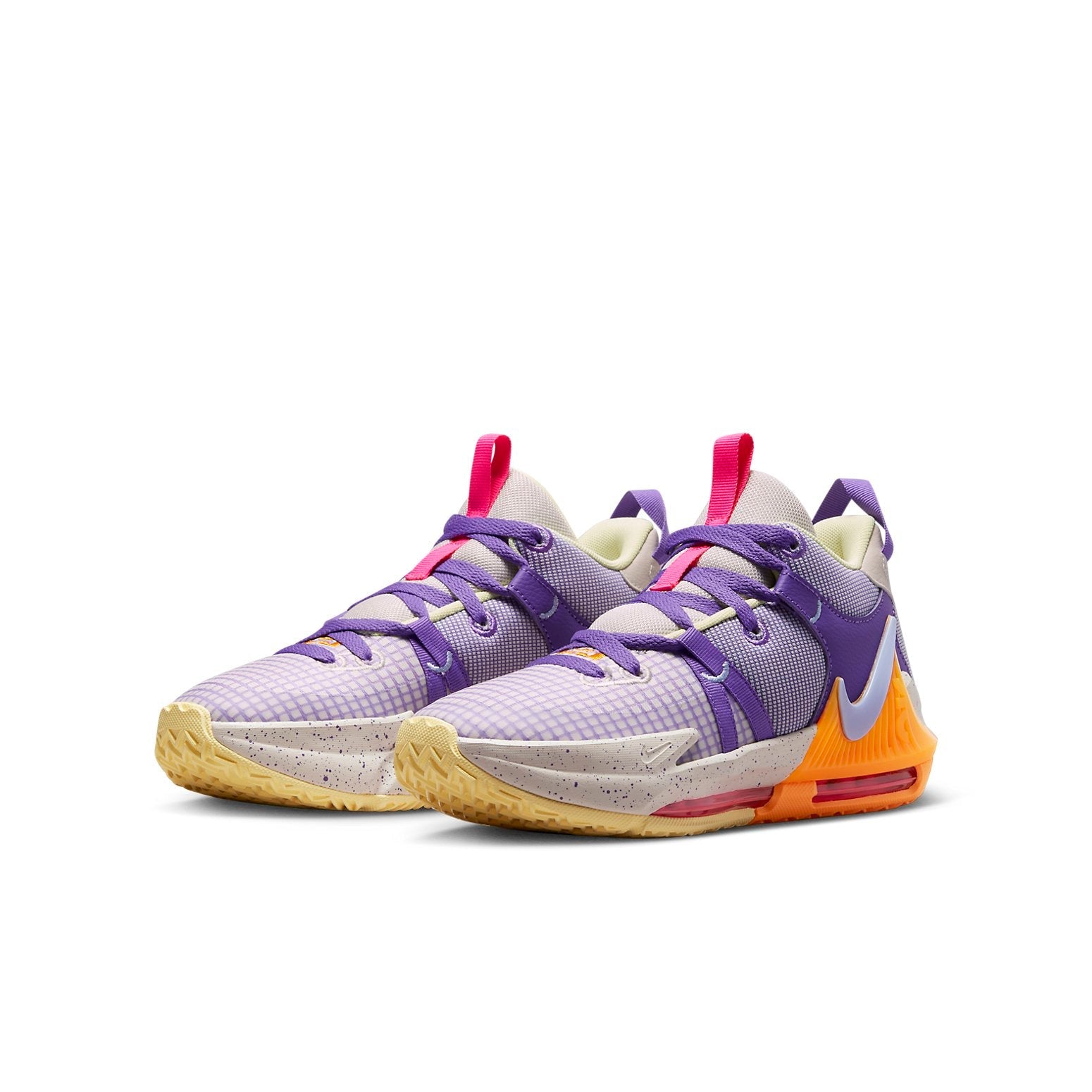 (GS) Nike LeBron Witness 7 'Action Grape Vivid Orange' DQ8650-101