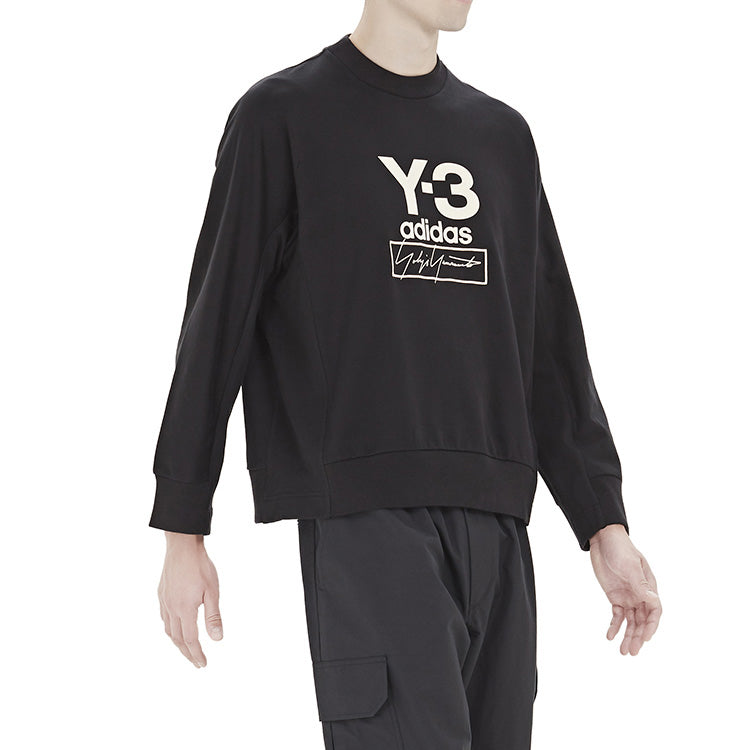 Men's Y-3 Chest Signature Logo Casual Black FJ0432