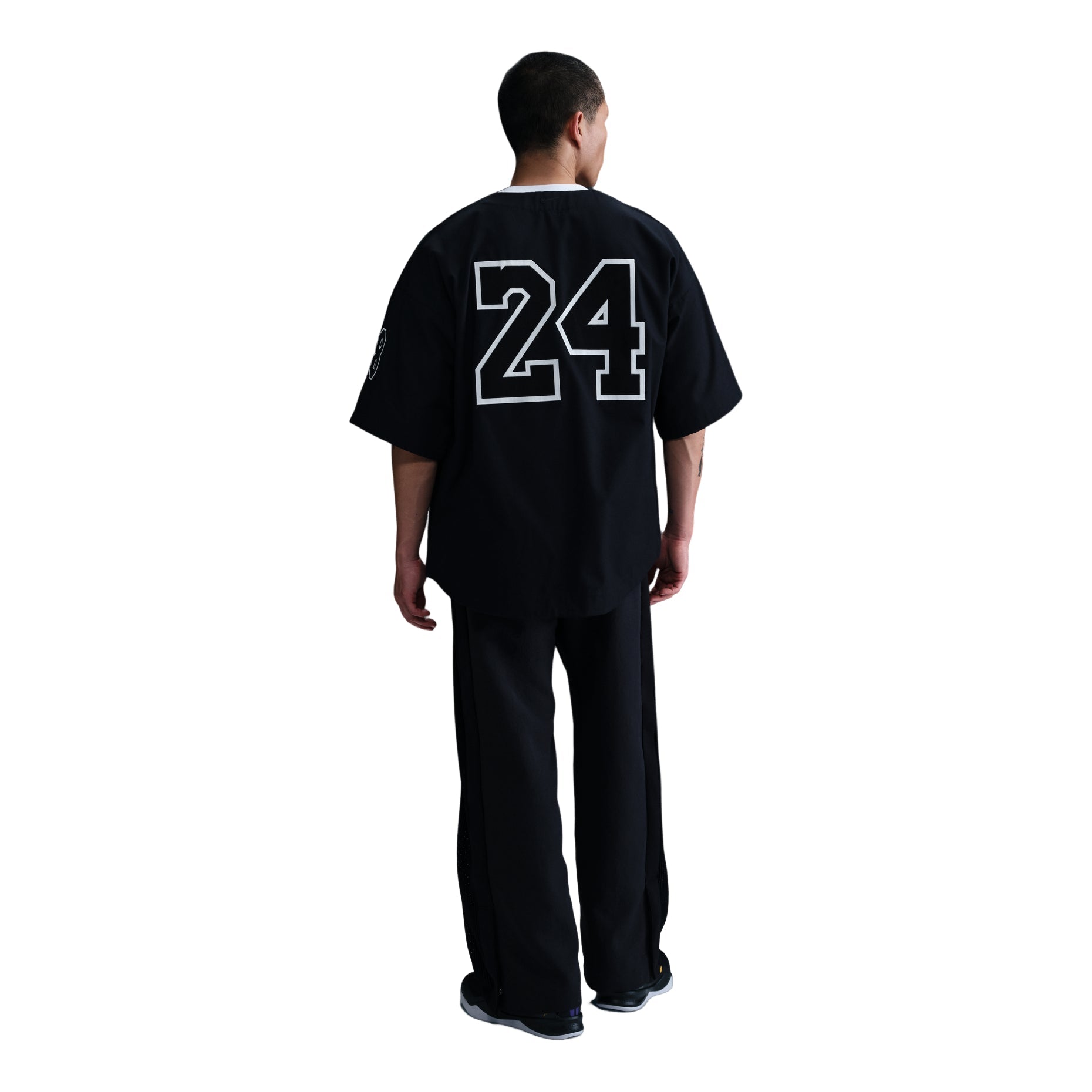 Nike x Kobe Bryant Baseball Jersey Asia Sizing 'Black White' IB0008-010