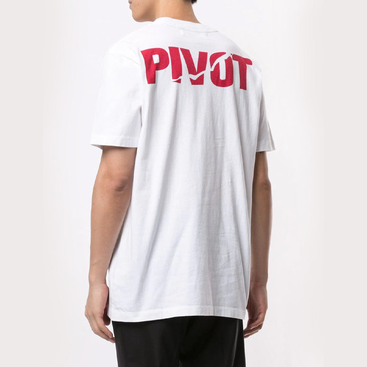 Off-White Sketch Printing Short Sleeve White Unisex OMAA027E20JER0170110