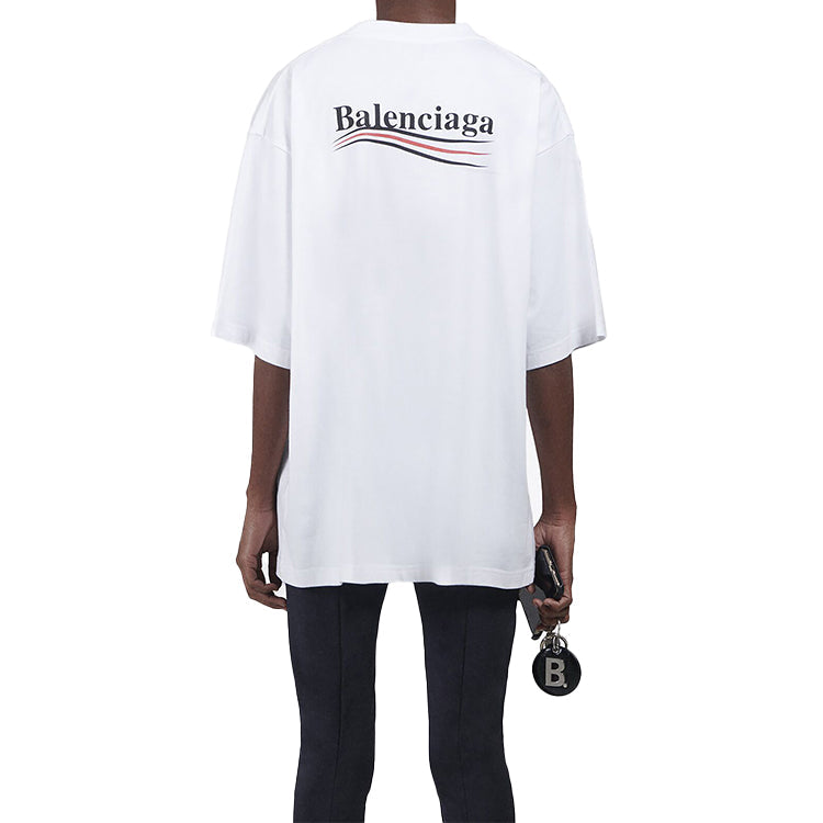 Balenciaga Political Campaign Short Sleeve White 620941TIV529040