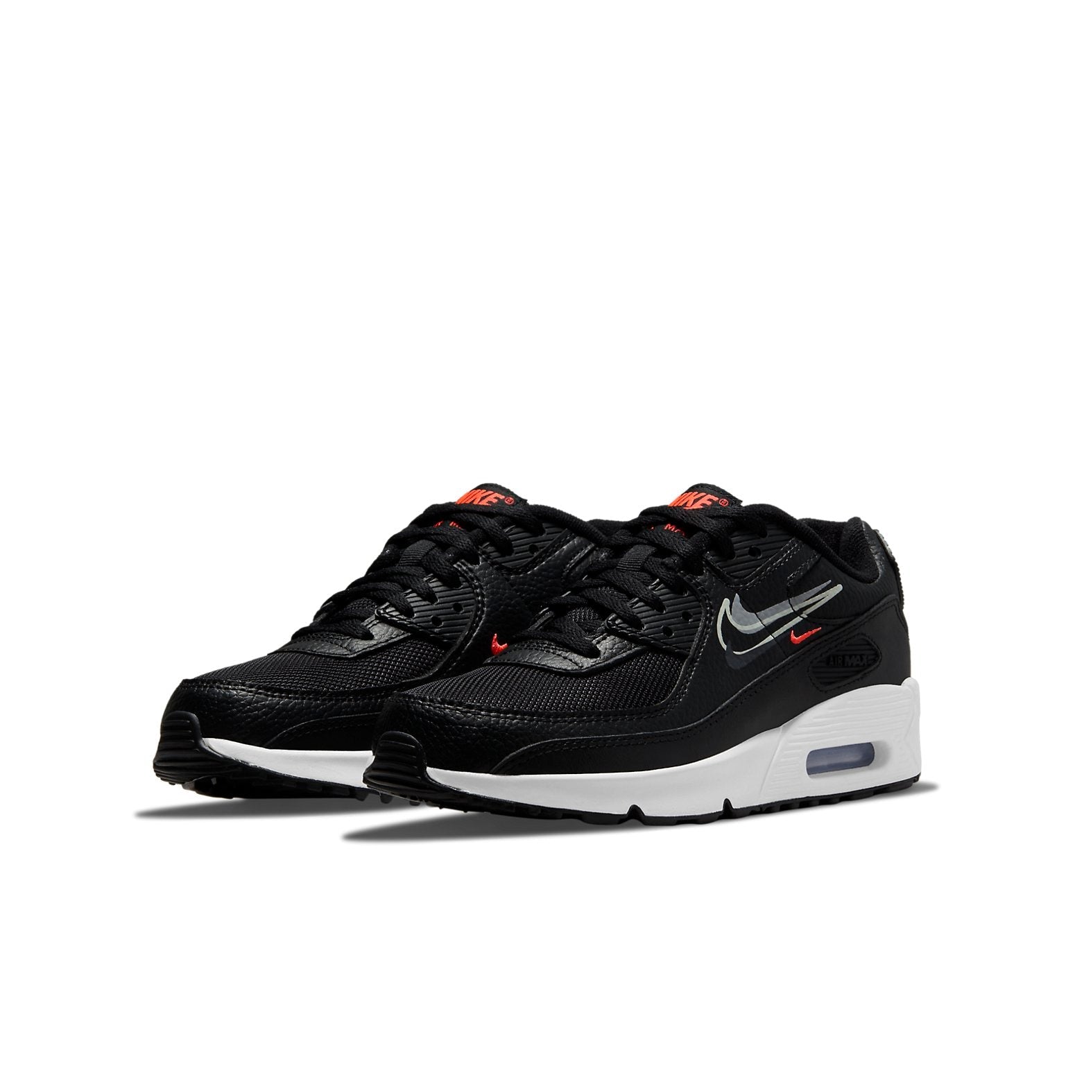 (GS) Nike Air Max 90 'Black Bright Crimson' DO6489-001