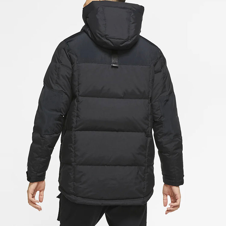 Nike Sportswear Down-fill Sports Outdoor hooded Stay Warm Down Jacket Black CU4393-010