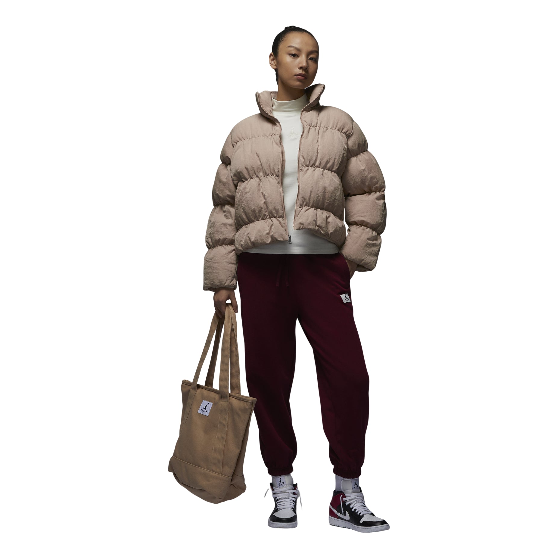 (WMNS) Air Jordan Puffer Jacket 'Desert' FB5150-277