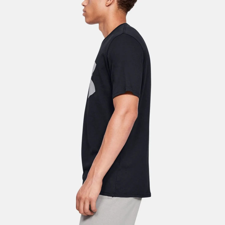 Men's Under Armour Big Logo Reflective Short Sleeve Black 1351617-001