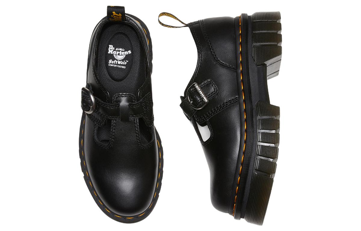 (WMNS) Dr. Martens Audrick Nappa Lux Platform Mary Jane 'Black' 30685001