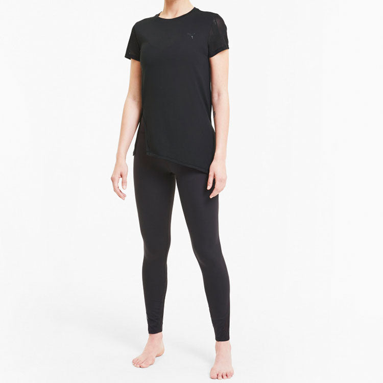 (WMNS) PUMA Studio Lace Training T-Shirt 'Black' 519509-02