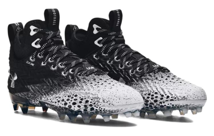 (WMNS) Under Armour Spotlight Clone MC Football Cleats 'Black White' 3026343-001