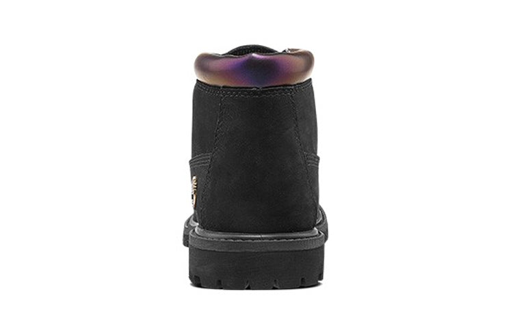 (WMNS) Timberland Nellie 6-Inch Iridescent Waterproof Chukka Boots 'Black Nubuck' A24KH