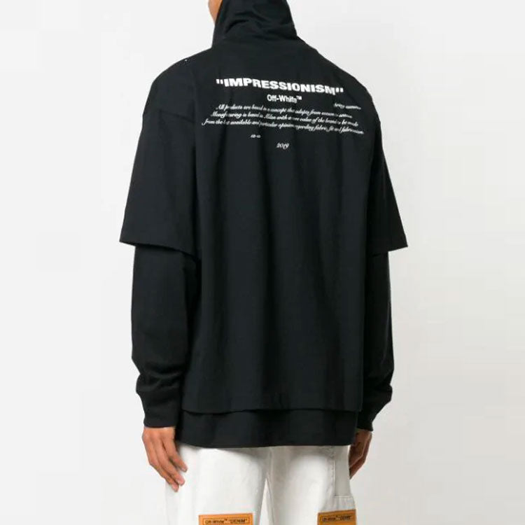 Off-White Pattern Printing Zipper lapel Long Sleeves OMAB027R191850081088