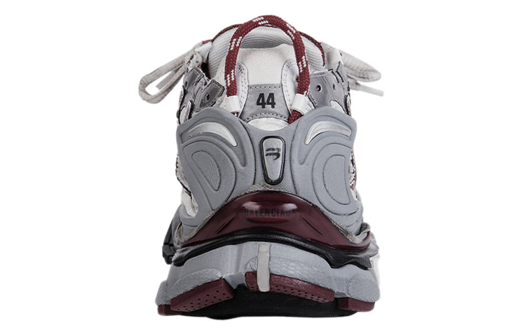 Balenciaga Runner Sneakers 'Burgundy Grey White Mesh and Nylon' 677403W3RB39069