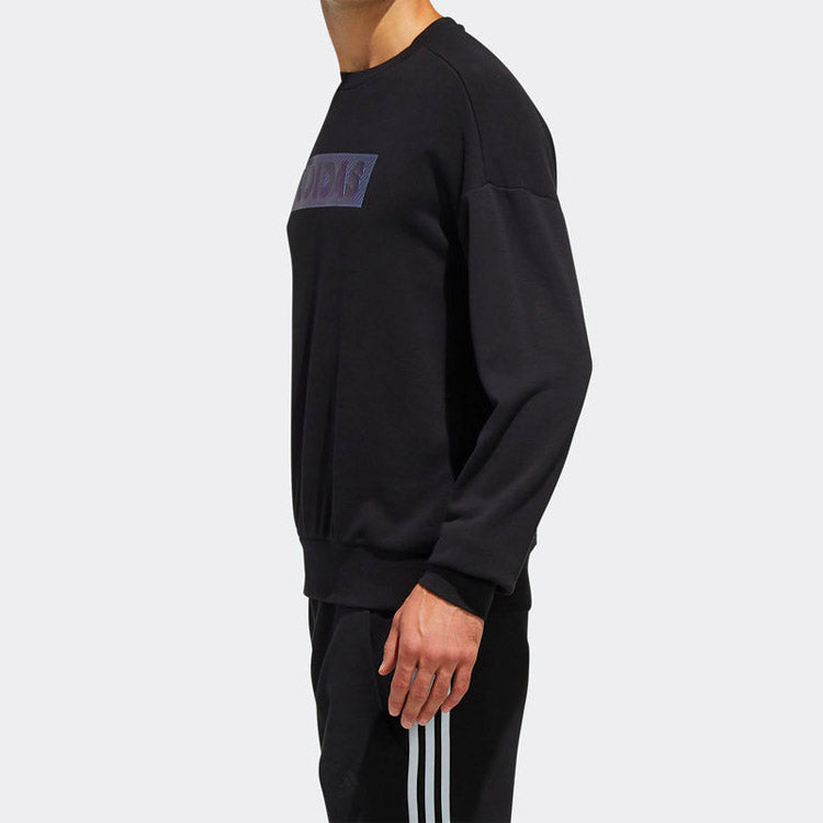 adidas Athleisure Casual Sports Round Neck Pullover Knit Black FM9426
