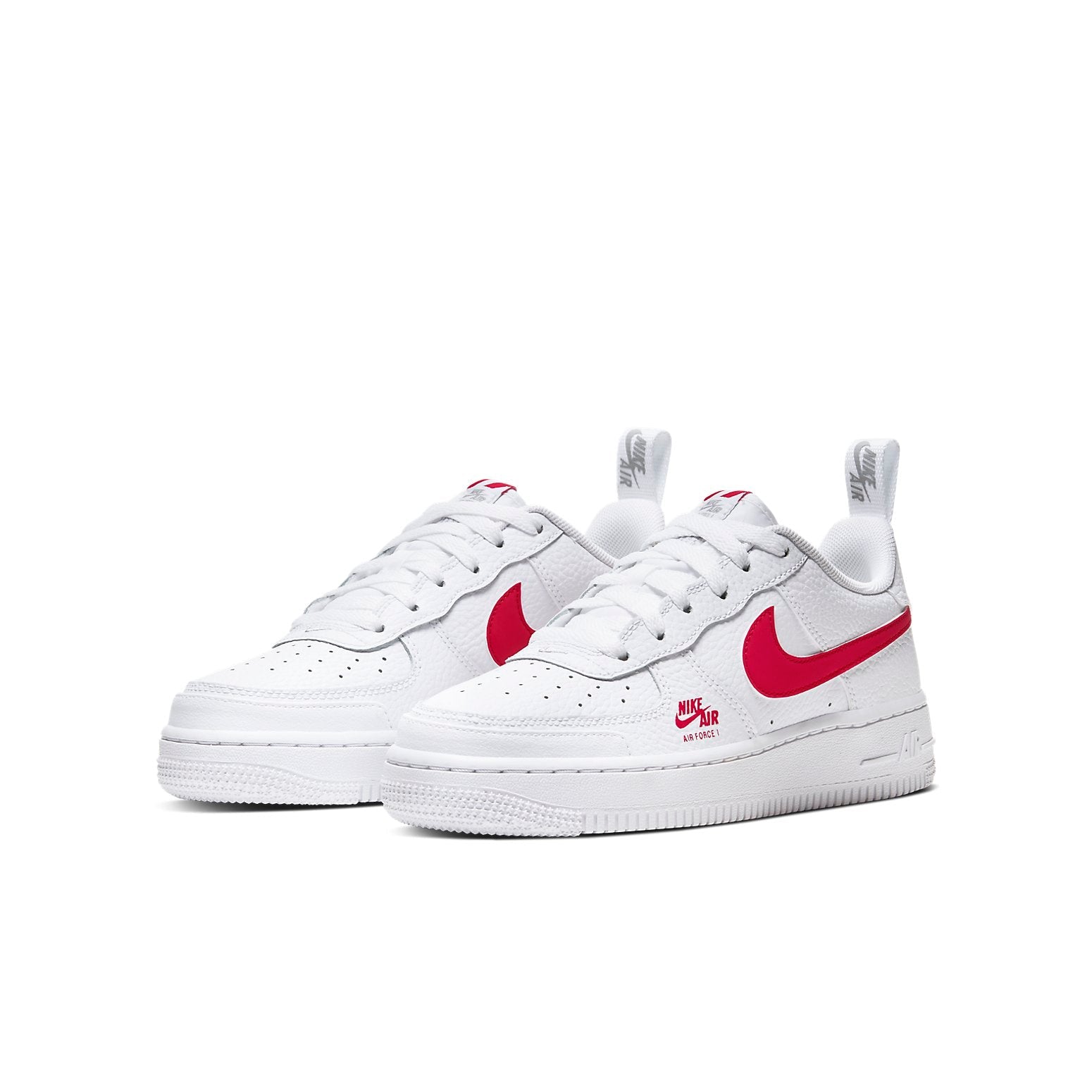 (GS) Nike Air Force 1 'White University Red Swoosh' CZ4203-100