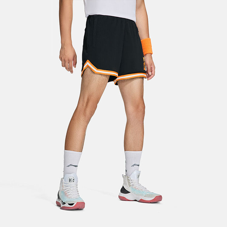 Li-Ning Jimmy Butler Basketball Shorts 'Black Orange' AAPS061-1