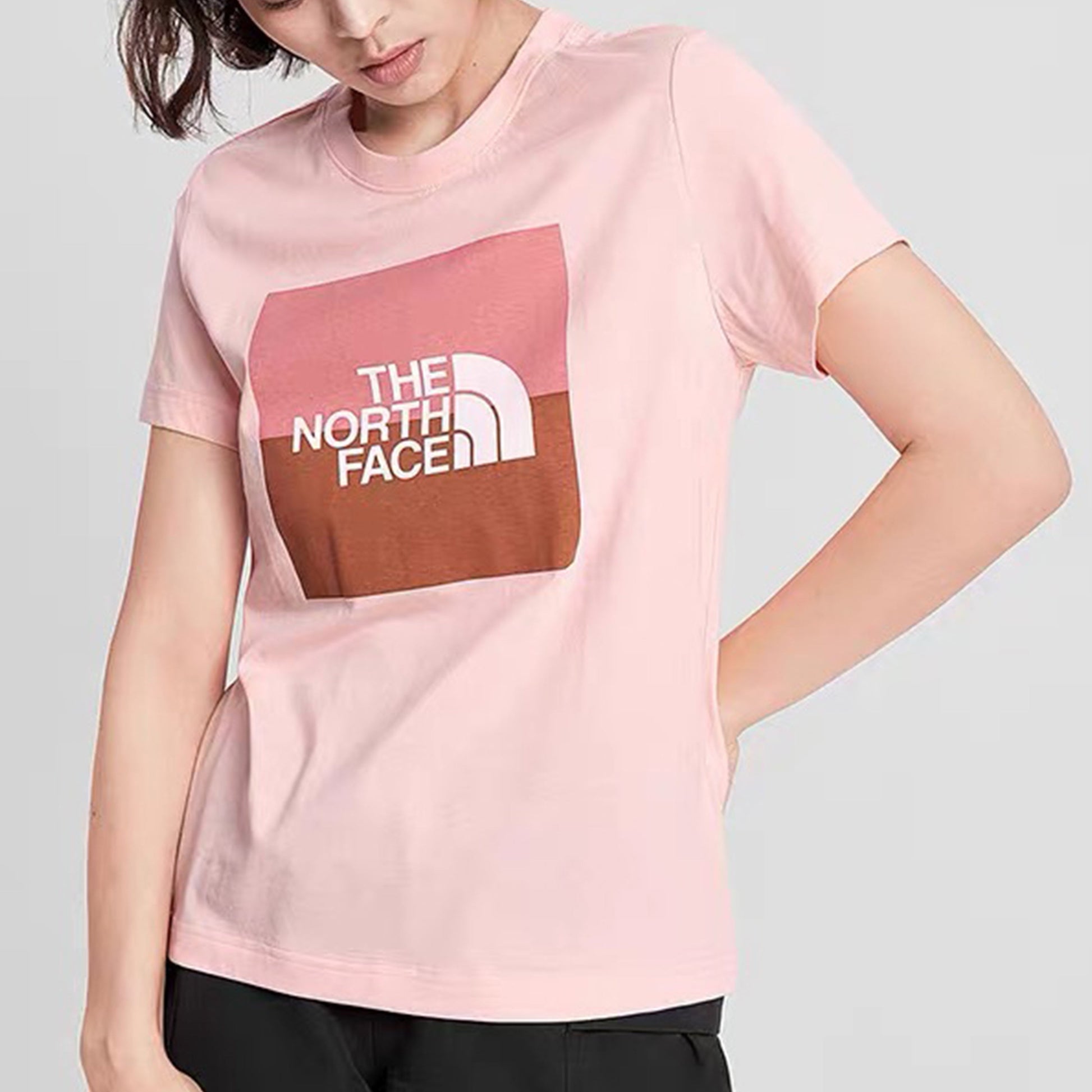 THE NORTH FACE Classic Box Logo Short Sleeve Pink 4NFU-K47