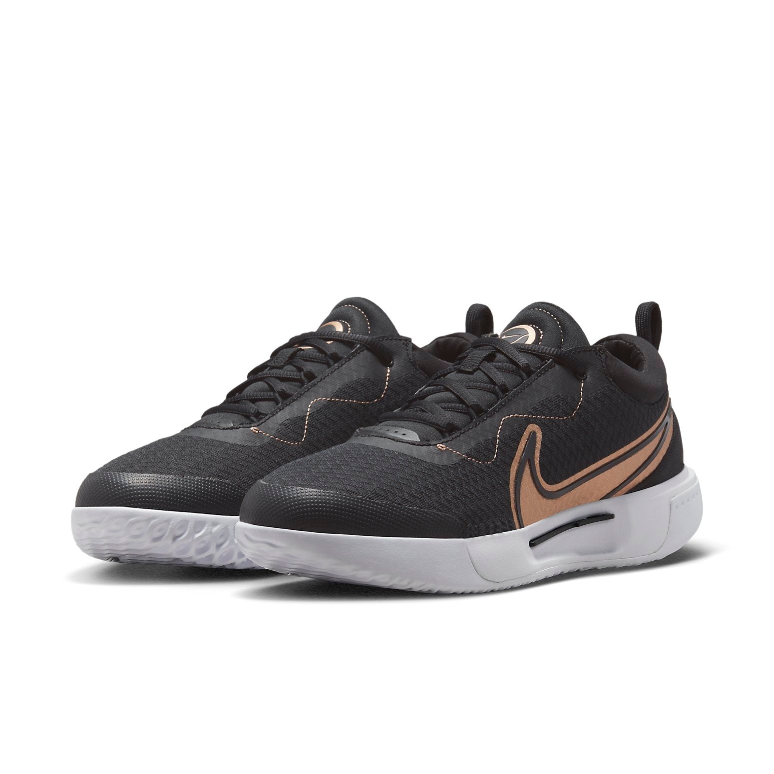 (WMNS) Nike Court Air Zoom Pro 'Black Metallic Red Bronze' DV3285-001
