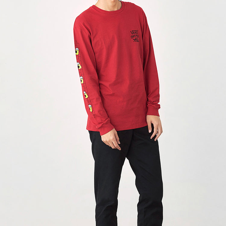 Men's Vans Simpson Crossover Long Sleeves Red VN0A4RTN17A