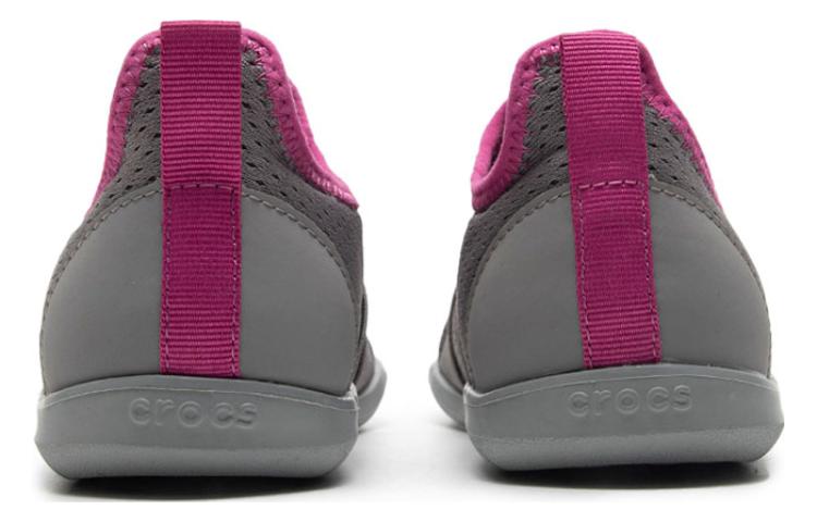 (WMNS) Crocs Swiftwater Slip-On Sneakers 'Grey Pink' 203997-07Z