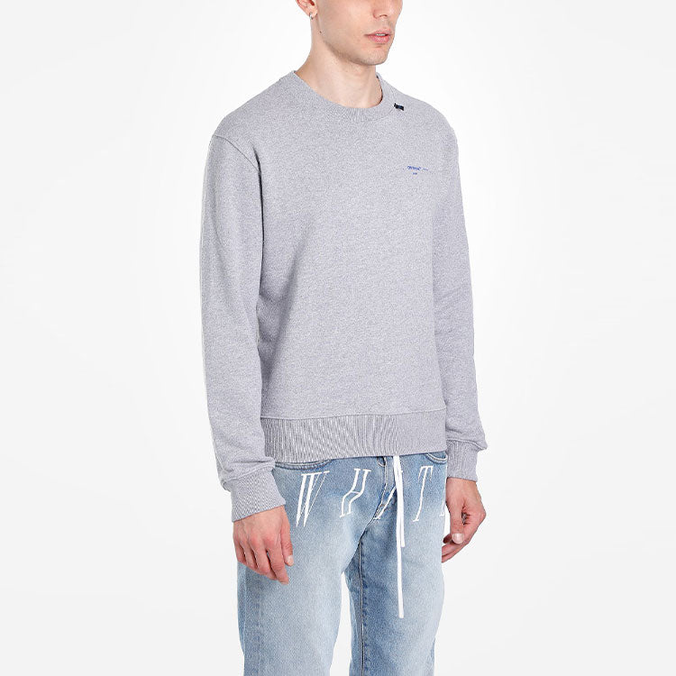 Off-White Acrylic Arrows Slim Crew Neck Sweater OMBA025F19E300100730