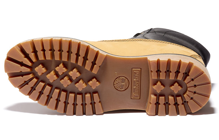 Timberland Premium 6 Inch Leather and Fabric Boots 'Wheat Nubuck with Black' A2QZR