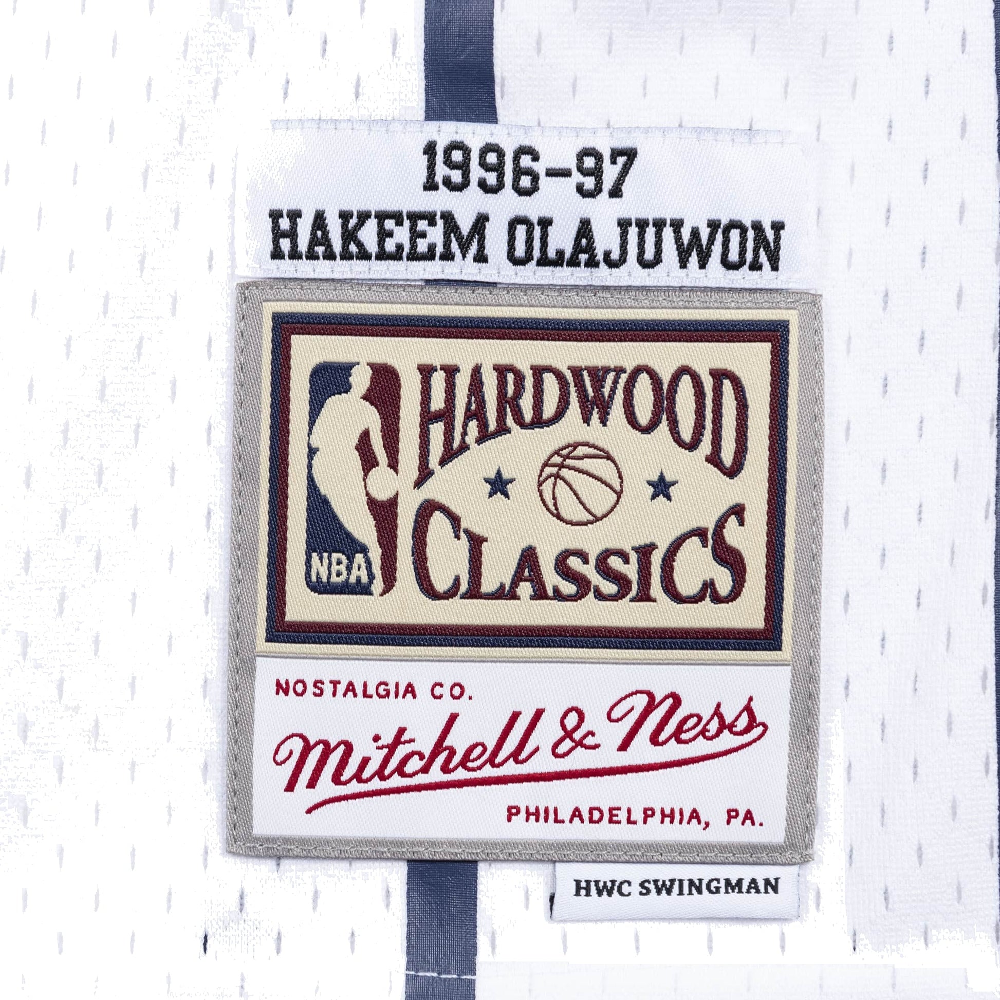Mitchell & Ness x NBA Houston Rockets 1996-97 Swingman Jersey 'White' SMJYAC18088-HROWHIT96HOL