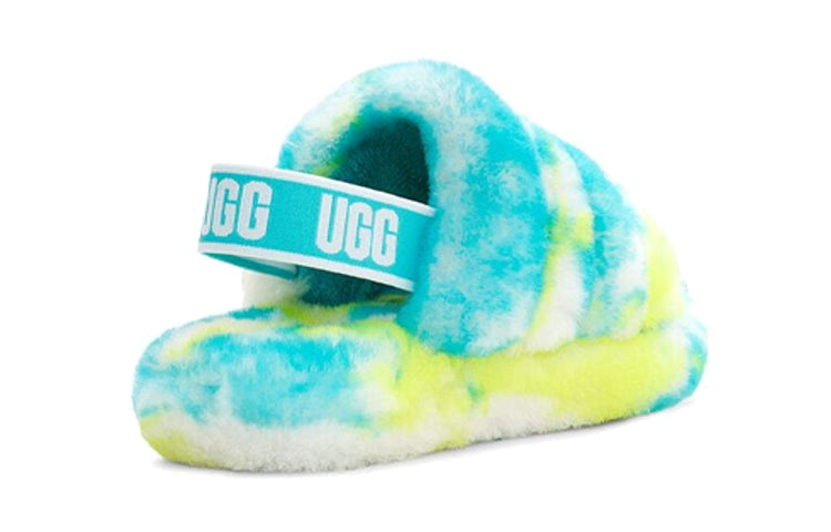 (PS) UGG Fluff Yeah Clog Slipper 'Oasis Blue Sulphur' 1123636K-OBSL