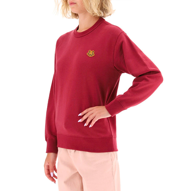 (WMNS) KENZO Classic Small Tiger Head Round Neck Long Sleeves Hoodie Red FA62SW8204MD-25