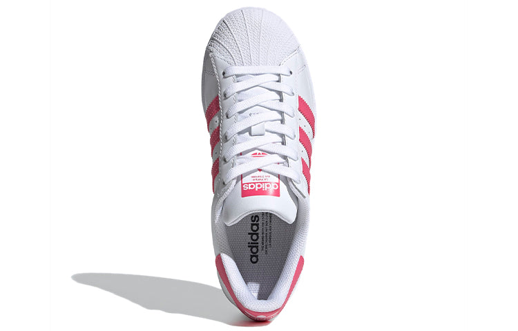 (GS) adidas Superstar J 'White Super Pink' FW0773