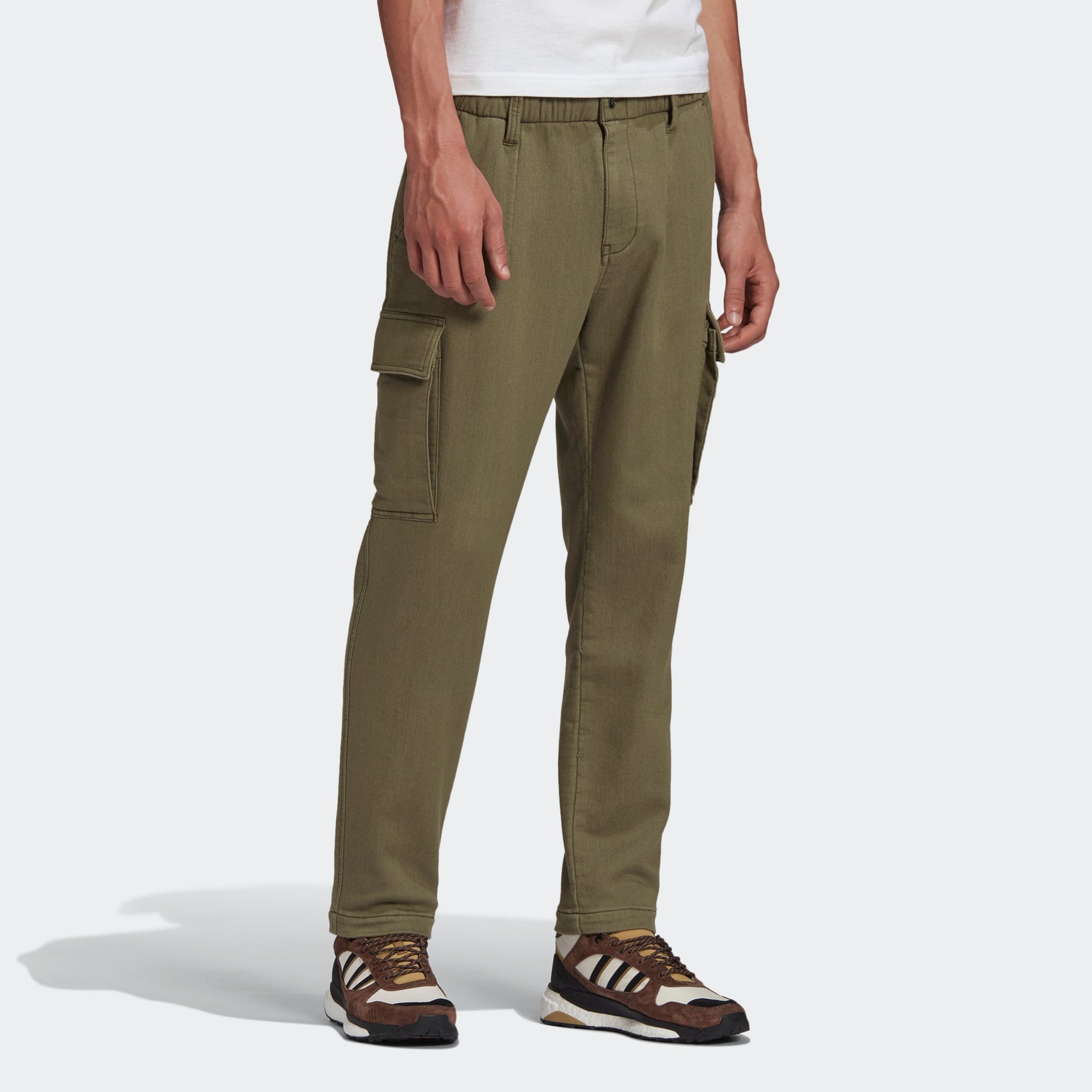 adidas originals x HUMAN MADE Crossover Embroidered Logo Multiple Pockets Sports Pants Green GM4635