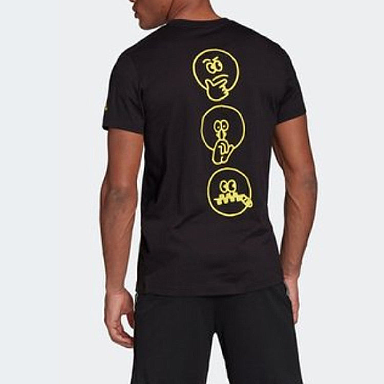 adidas Dame Hecklers Basketball Sports Round Neck Short Sleeve Black GD8714