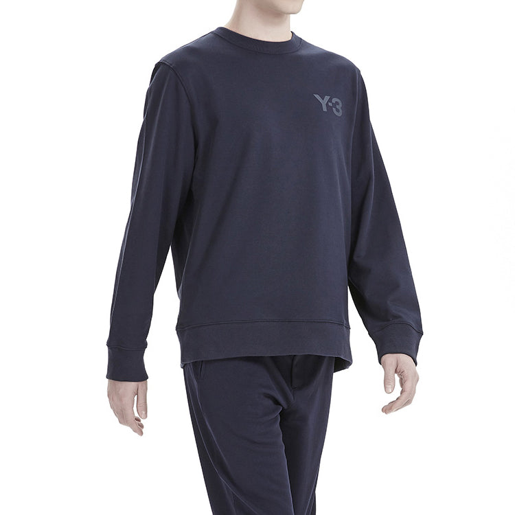 Men's Y-3 Chest Small Logo Casual Knit Black FR2393