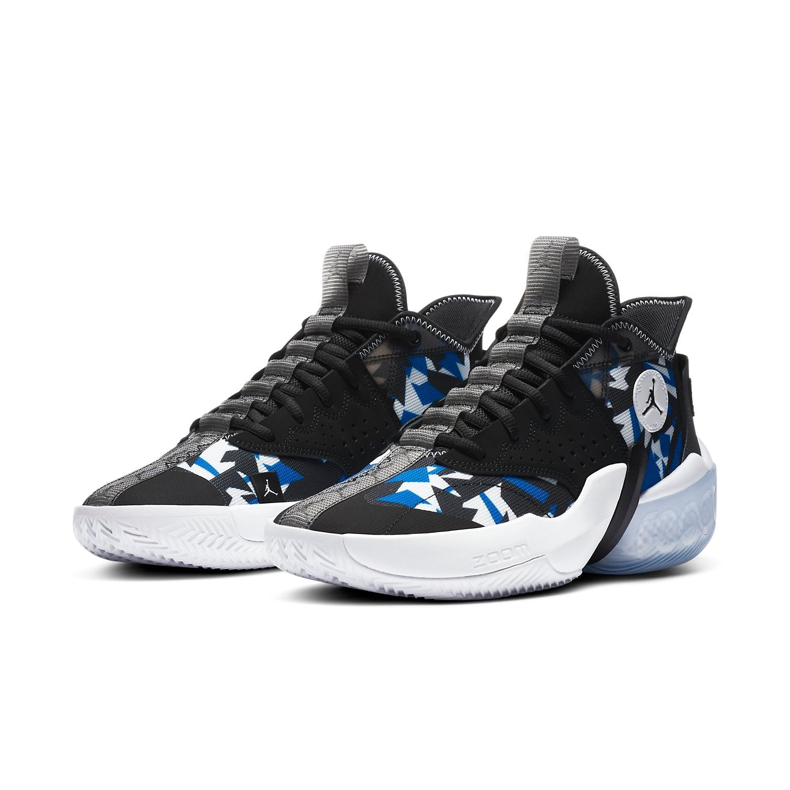 Air Jordan React Elevation 'Fractal Pattern - Black Racer Blue' CK6618-004