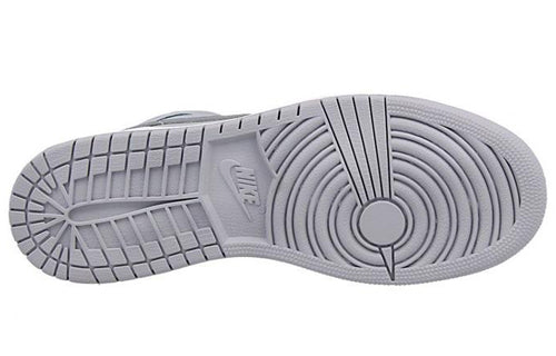 (GS) Air Jordan 1 Mid Wolf Grey Bright Citrus 'Grey' 554725-008