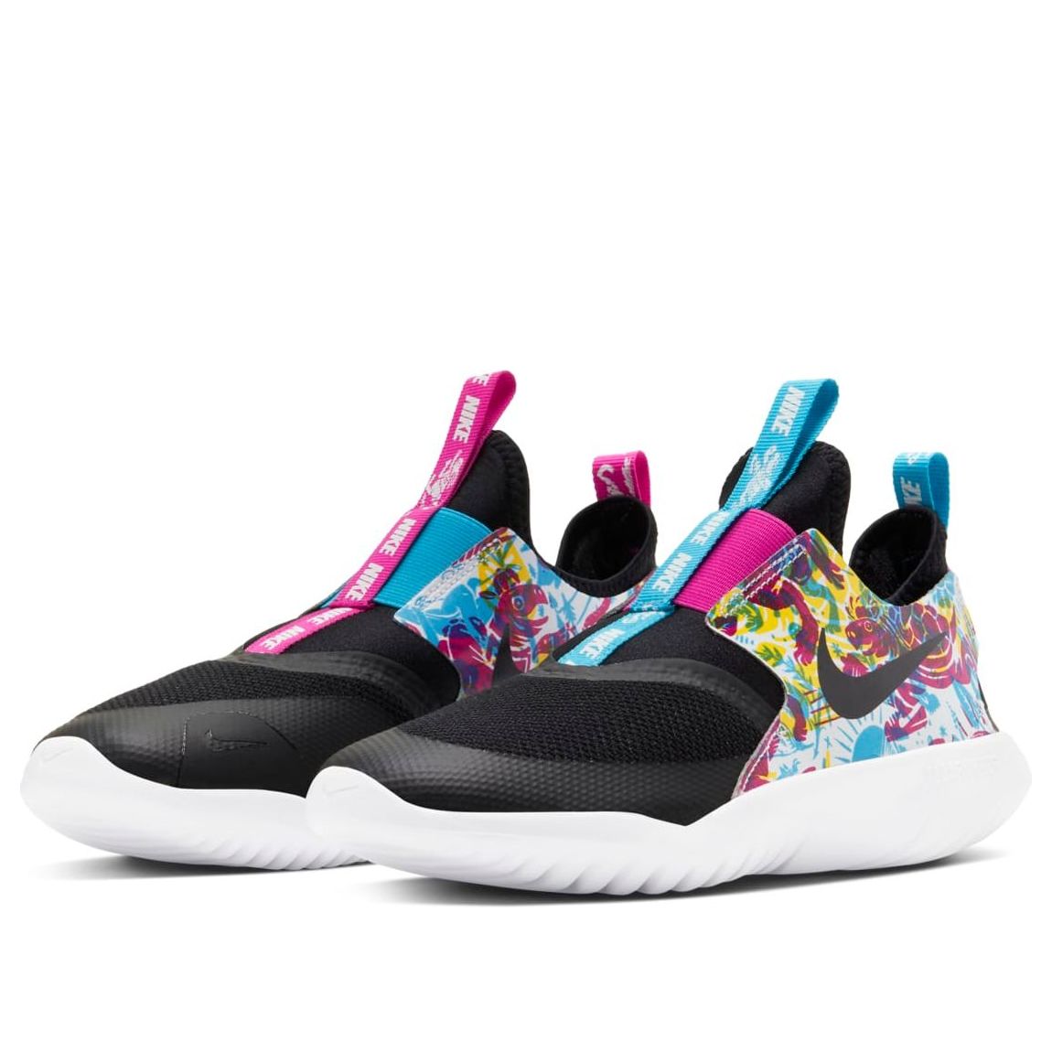 (GS) Nike Flex Runner Fable 'Black Multi' CJ2082-001