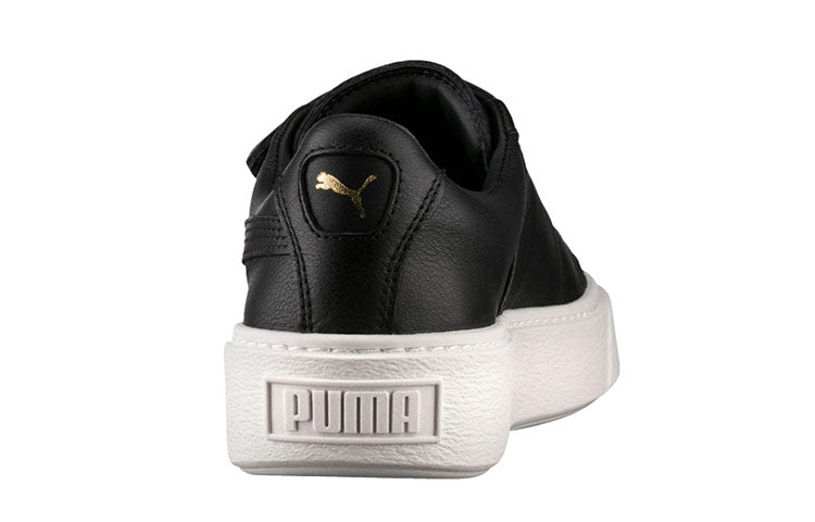 (WMNS) PUMA Basket Platform Big Strap 'Black' 364123-01