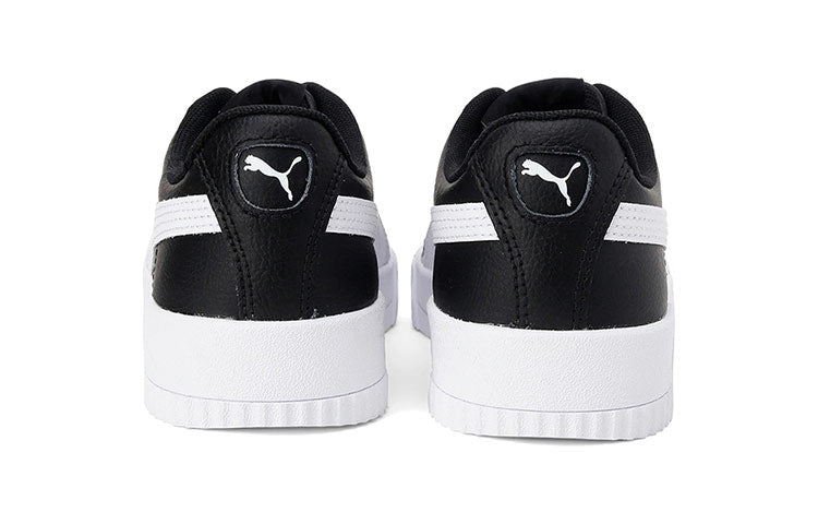 (WMNS) PUMA Carina Leather 'Black White' 370325-16