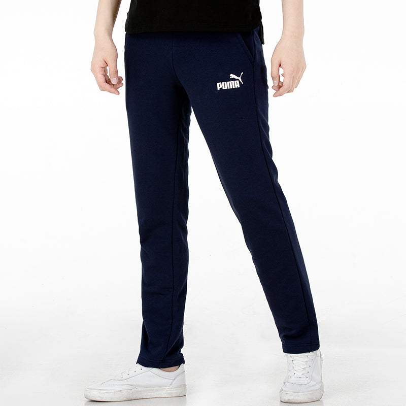 PUMA Essentials Logo Pants 'Navy White' 589024-06