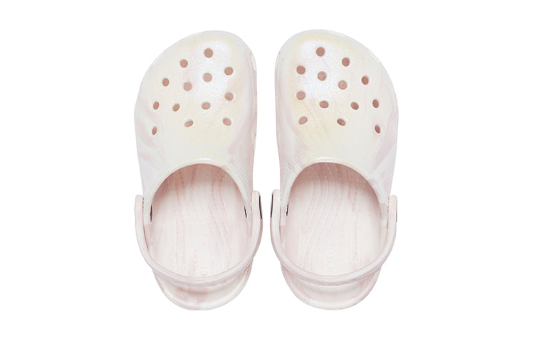 (GS) Crocs Classic Clogs 'Marble White Pink' 207364-6PS