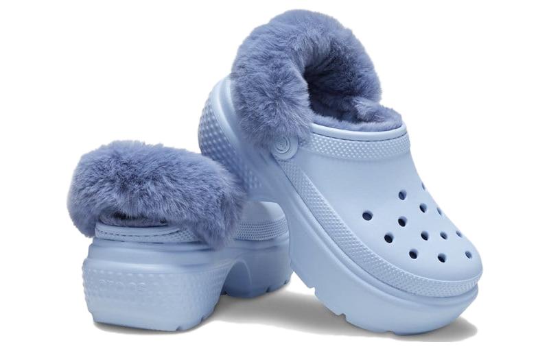 (GS) Crocs Stomp Lined Clog 'Calcite Blue' 208546-4NS