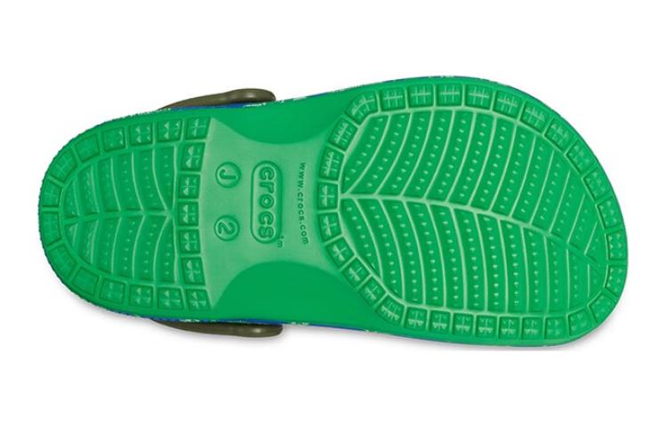 (GS) Crocs Baya Printed Clogs 'Blue Bolt Multi' 207657-4LB