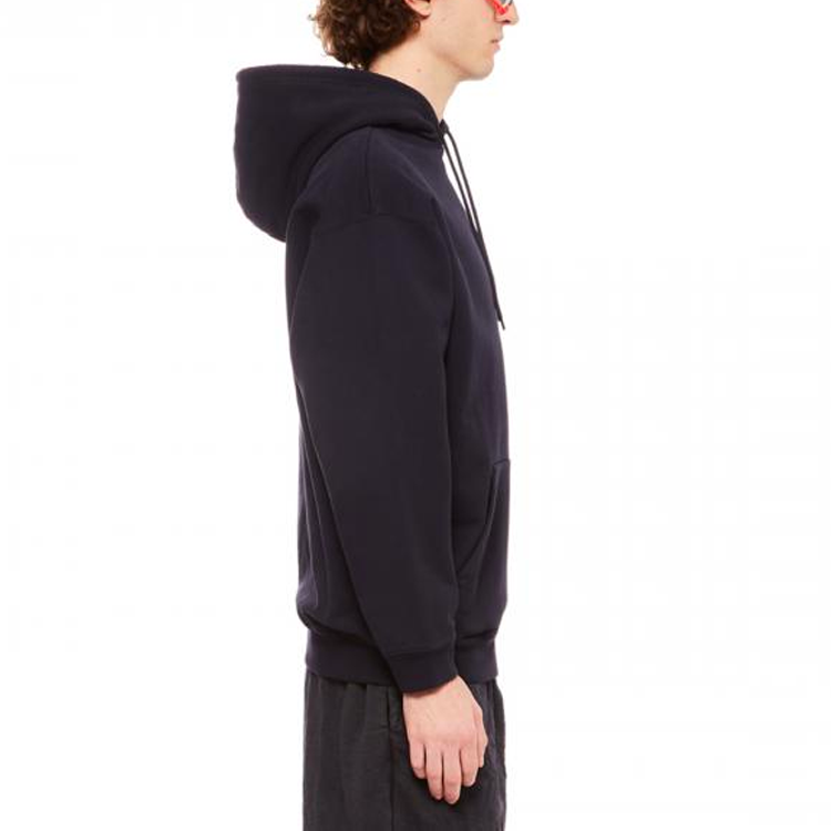 Balenciaga Logo Embroidered Hoodie 'Navy' 570811TKVB53967