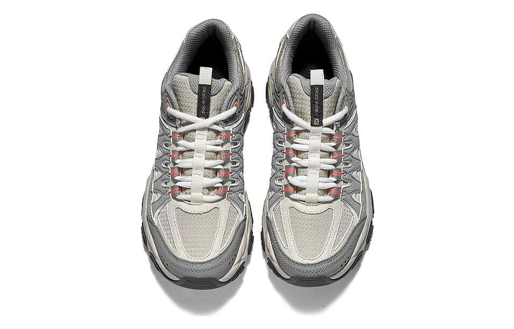 (WMNS) Skechers DLites Training Shoes 'Grey Beige Orange' 180172-NTGY