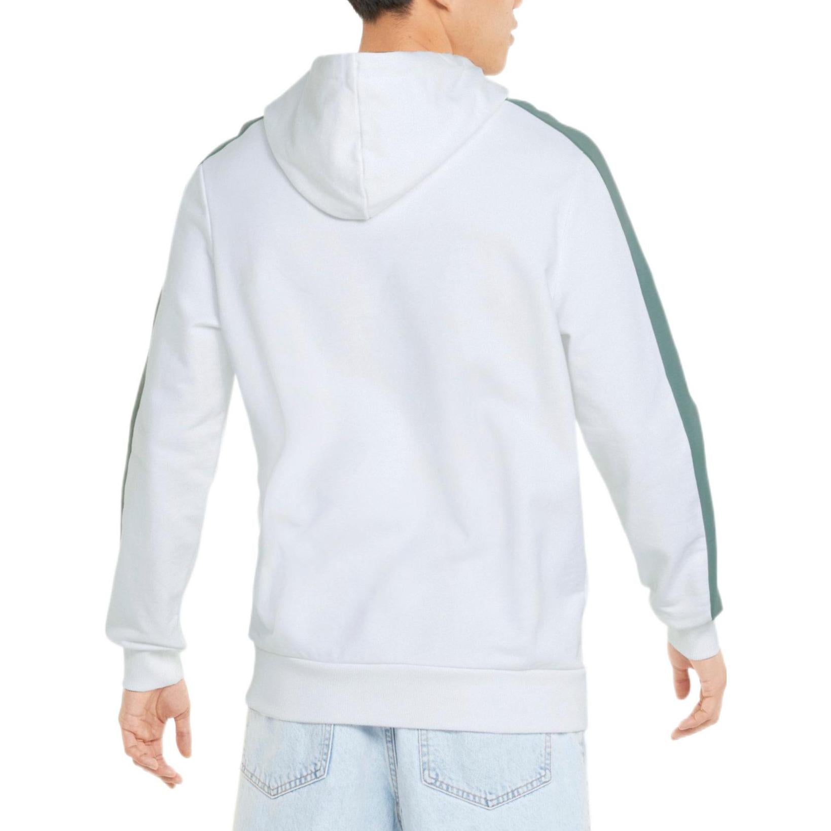 PUMA Cotton Crew Neck Hoodie 'White Blue Pink' 531354-A-52