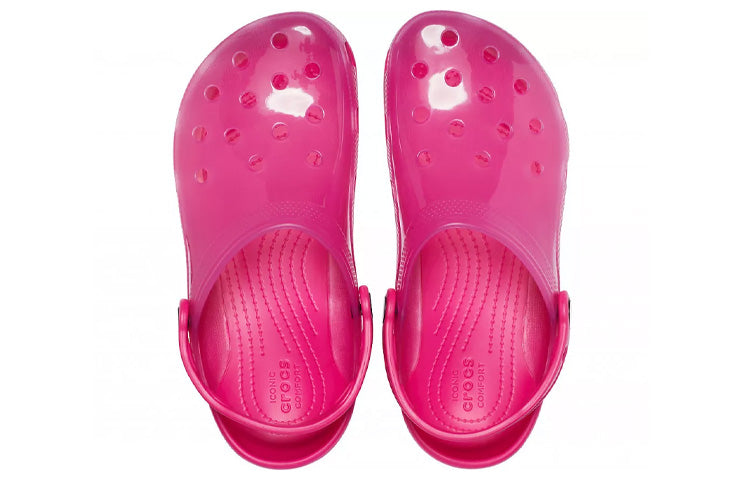 Crocs Jelly Crocs Transparent Red Unisex Sandals 206908-6X0