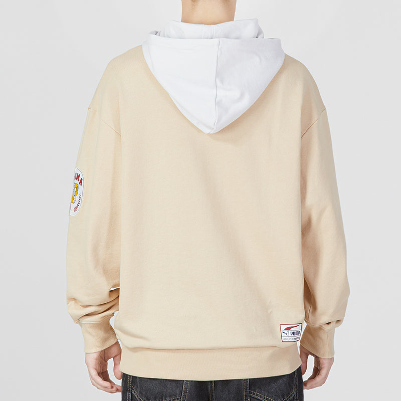 PUMA Team Badge Hoodie 'Beige' 677377-67