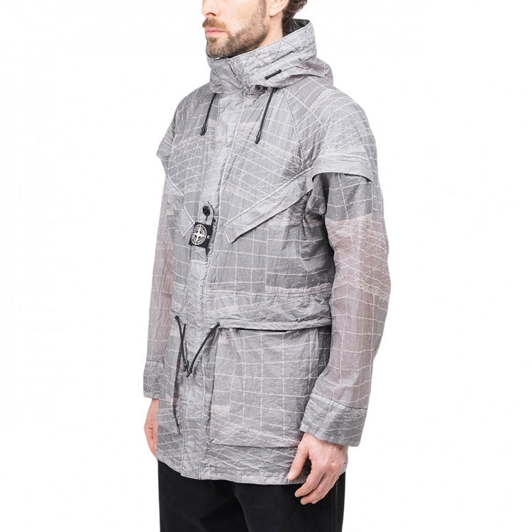 STONE ISLAND Waffen Reflective Windbreaker 'Grey' 741542999-V0063