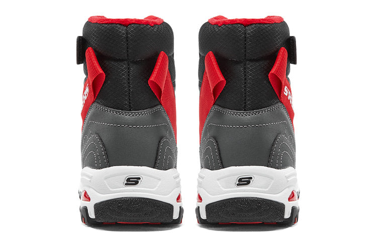(GS) Skechers D'lites Boots 'Black Red' 660092L-BKRD