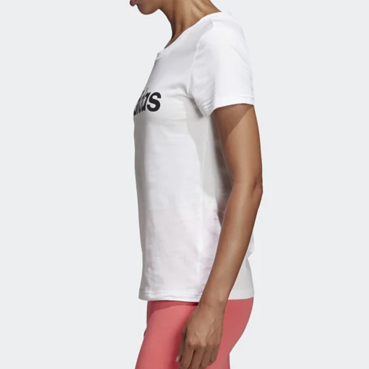 (WMNS) adidas E LIN SLIM T Sports Stylish Short Sleeve White DU0629